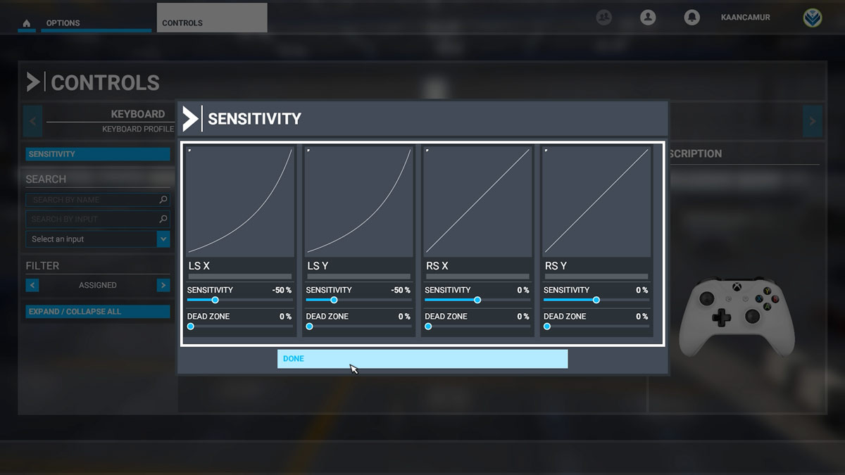 flight simulator 2020 best sensivity settings for gamepad