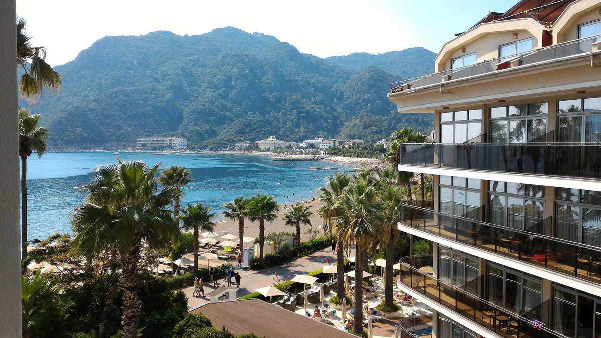 marmaris icmeler quadas hotel landscape view hotel balcony