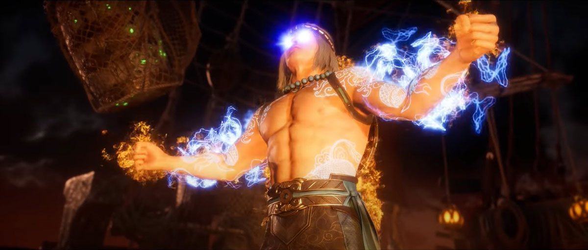 mortal kombat 11 in-game images-fire and thunder god liu kang
