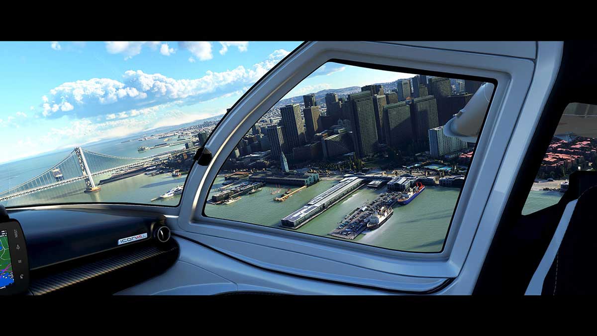 microsoft flight simulator 2020 Akashi Kaikyo kobe japan plane cockpit