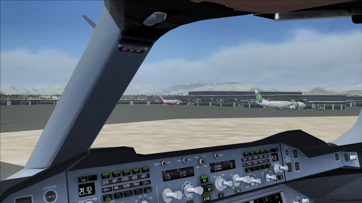 microsoft flight simulator x (fsx) steam edition ai planes at airport view from cockpit cam