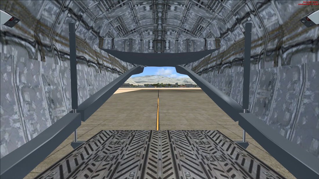 flight simulator x (fsx) boeing c-17 globemaster kargo kapısı